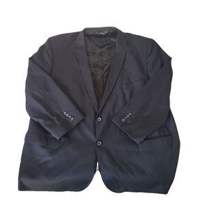 Giorgio Blazer Sport Coat 2 Button Navy Pinstripe Wool Cashmere 24x32.5 Men’s